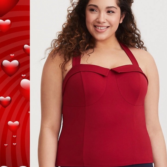 torrid Tops - Torrid Retro Red Sweetheart Sailor Tank NWT